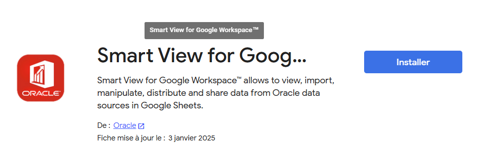 Oracle EPM, Smart View, Google Sheets, Google Workspace, Addon ...